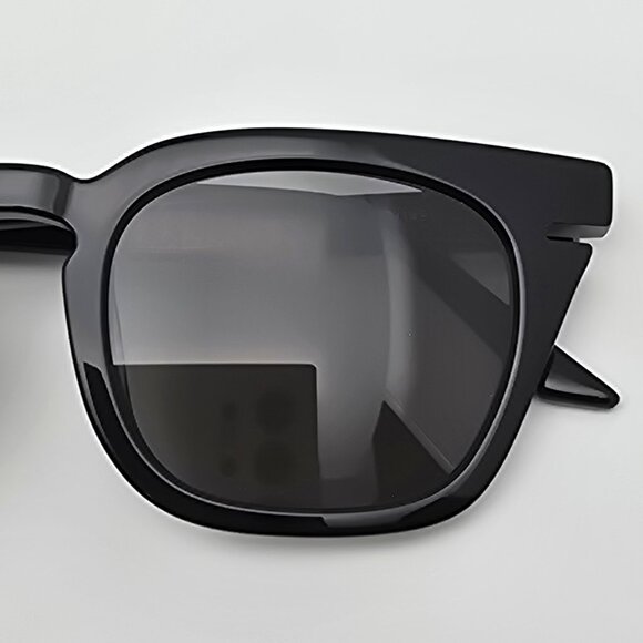 Lowercase Roseland Gloss Black Frame Flat Grey Lens Sunglasses w/ Case 49-22-149 main image 6